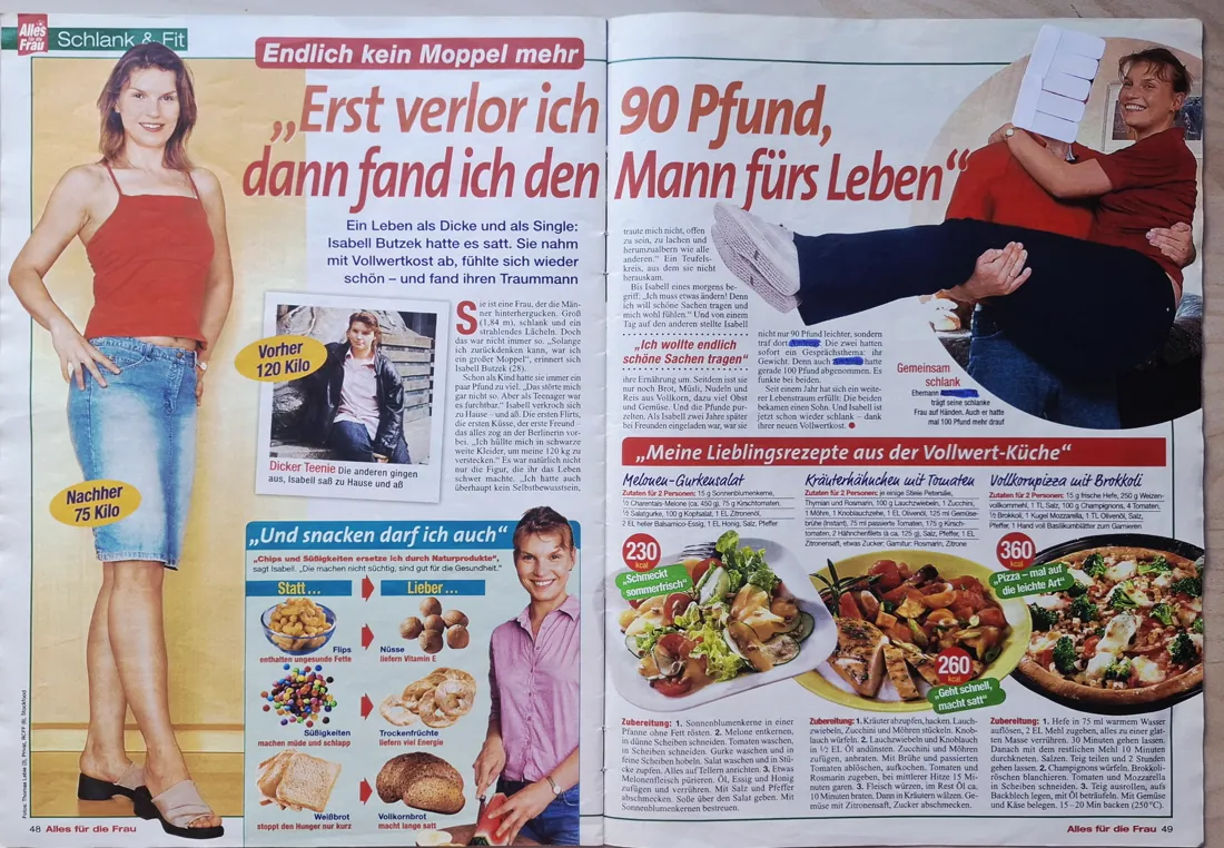 Doppelseite aus Alles für die Frau aus dem Jahr 2005