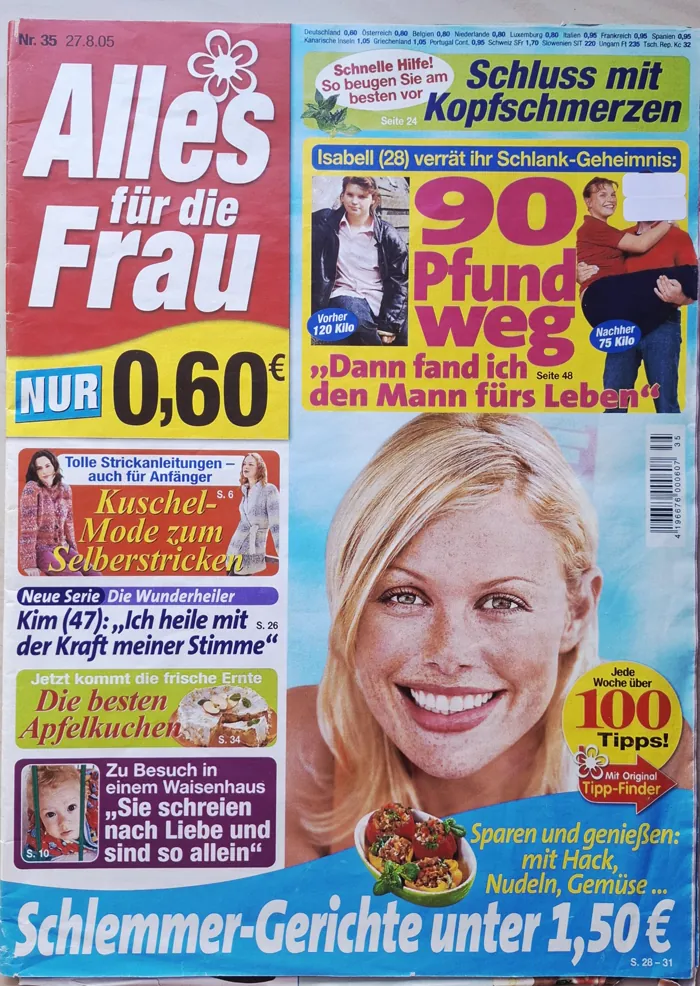 Titel von Alles für die Frau, Ausgabe 35 aus dem Jahr 2005