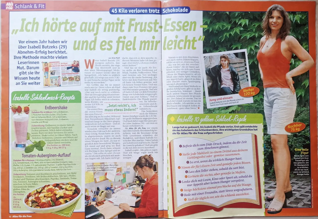 Doppelseite aus Alles für die Frau aus dem Jahr 2006