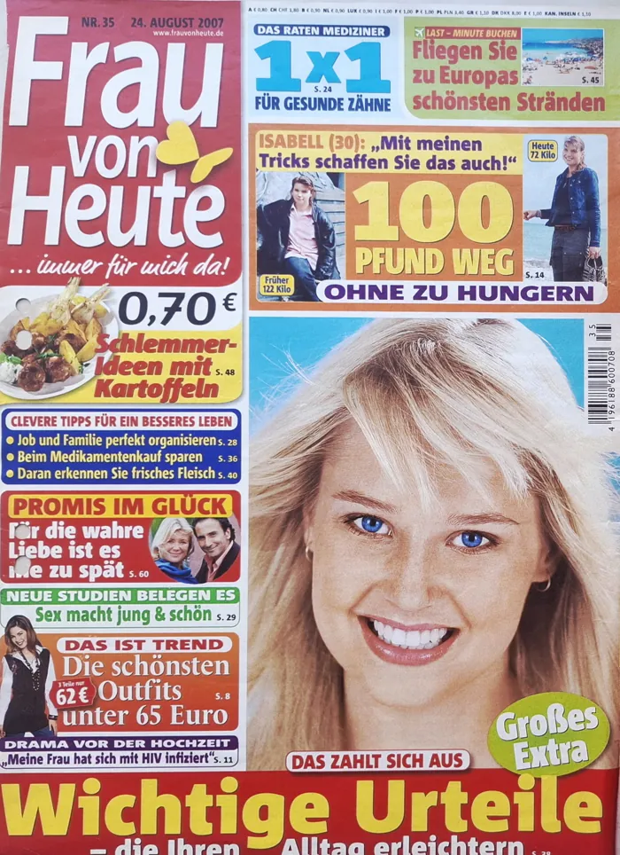 Titel der Frau von Heute, Ausgabe 35 aus dem Jahr 2007